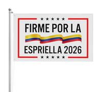 Firme Por La Patria Abelardo De La Espriella Flag 3x5 Ft Double Sided Print Outside Large Banner, Double Stitc