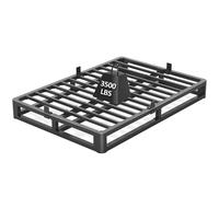 Firpeesy Telaio per letto king size California king size, anti piegatura e arrotondata, 15,2 cm, struttura per letto king size, 1587,6 kg, piattaforma di supporto per doghe in acciaio pesante, senza