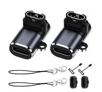 FirSea Adattatore di Tipo C per Connettore Caricabatterie Garmin, 2 Pezzi USB Femmina Compatibile Con Fenix Serie Forerunner 965