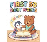 First 50 Sight Words: Fun Learn to Read Activity Book with Big & Simple Coloring Pages for Preschool, Pre-K, and Kindergarten (High-Frequency Words Vol. 1)