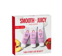 First Aid Beauty Smooth and Juicy Scrub Kit - Set da 3 Scrub Corpo KP in Formato Travel Size che Esfoliano per una Pelle Visibilmente più Liscia, Sana e Radiosa - Confezione da 3