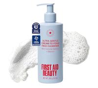 First Aid Beauty Ultra Gentle Cream-to-Foam Pure Face Cleanser - Makeup Removing Face Cleanser - Face Wash with Colloidal Oatmeal & Glicerin, for Sensitive, Acne & Blemish-Prone Skin, 10 oz