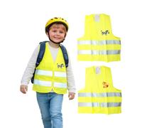 First Aid Only Gilet Catarifrangente Bambini Set Duo Volpe e Zebra | Taglia Unica per Bambini 3-8 Anni secondo EN 17353:2020 | Chiusure Regolabili, Materiale Riflettente | P-91927 00