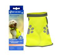 First Aid Only Gilet di sicurezza per cani giallo taglia S | gilet di sicurezza per cani con riflettore | regolabile con chiusura in | circonferenza collo: 28-42 cm, circonferenza petto: 39-50 cm |