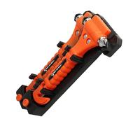 First Aid Only Martello di emergenza 2 in 1 con taglierina per cinture di sicurezza (set da 2) | Martello di emergenza per auto in pratico supporto con sistema Quick-Click | P-30001 00