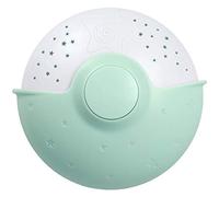 First Aid Only P-10034 - Luce notturna per bambini con proiettore di stelle e carillon con canzoni e suoni naturali, colore: Verde menta
