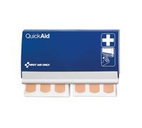 First Aid Only QuickAid Distributore di cerotti (90 cerotti elastici) | Cerotti in scatola di pronto soccorso ricaricabile | Cerotti da prelevare dal distributore con supporto a parete | P-44002 00