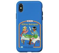 First Alien Autopsy Sarcastic Retro Funny Adult Humor Custodia per iPhone X/XS