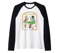 First Alien Autopsy Sarcastic Retro Funny Adult Humor Maglia con Maniche Raglan