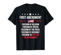 First Amendment Freedom of Speech 1st Amendment US Democracy Maglietta