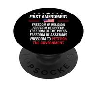 First Amendment Freedom of Speech 1st Amendment US Democracy PopSockets PopGrip Adesivo