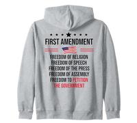 First Amendment Freedom of Speech Free Press 1st Amendment Felpa con Cappuccio