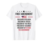 First Amendment Freedom of Speech Free Press 1st Amendment Maglietta