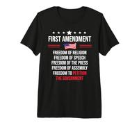 First Amendment Freedom of Speech US Democracy 1st Amendment Maglietta Premium