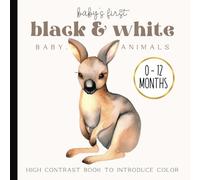 First Baby Animals Picture Book: High-Contrast Watercolor Illustrations Featuring Spring Images for Newborns - 12 Month Old | Images for Visual Development | Paperback | 6 x 6 inches
