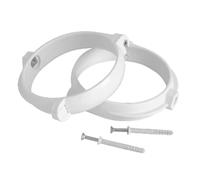 FIRST CAPPA 2 PEZZI STAFFE FERMATUBO Diam. 125 mm CON VITI LA VENTILAZIONE