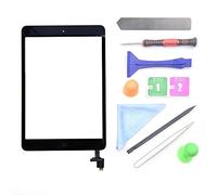 First chooes Nero Touch Screen Digitizer per iPad Mini 1 2 A1432 A1454 A1455 A1489 A1490 parti dello schermo di ricambio, con chip IC, tasto Home, supporto per fotocamera