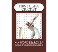 First Class Cricket Word Search Puzzle Book: Word Searches with Easy to Read Print about First Class Cricket, Cricket, Batting and more | 6x9 inches| ... . Gift for Vacations, Holiday and Free Times