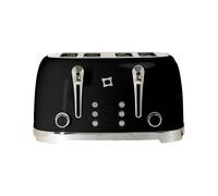 FIRST CLASS TOSTAPANE Nero doppio Stile Vintage con Corpo in Acciaio