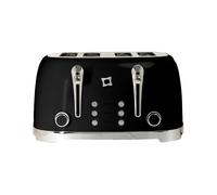 FIRST CLASS TOSTAPANE Nero doppio Stile Vintage con Corpo in Acciaio