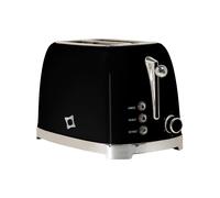 FIRST CLASS TOSTAPANE Nero singolo Stile Vintage con Corpo in Acciaio