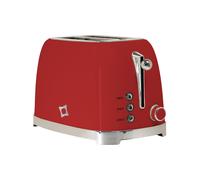 FIRST CLASS TOSTAPANE Rosso singolo Stile Vintage con Corpo in Acciaio