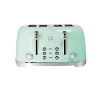 FIRST CLASS TOSTAPANE Verde doppio Stile Vintage con Corpo in Acciaio