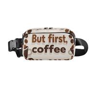 First Coffee Beans Moda Marsupio da Corsa Marsupio da Donna Uomo Mini con Cinghia Regolabile per Ciclismo Escursionismo Palestra Coppia Mujer, Ma Primi Chicchi di Caffè, Ma i primi chicchi di caffè,