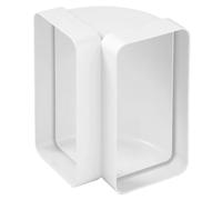 First CURVA VERTICALE IN ABS PER TUBO RETTANGOLARE mm 120x60