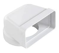 First Curva Verticale per Passaggio da Tubo di aerazione Tondo a Rettangolare 100mm/120x60mm, Multicolore, D. 100/120x60 mm