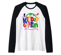 First Day of Kindergarten Grade Funny Back To School Maglia con Maniche Raglan