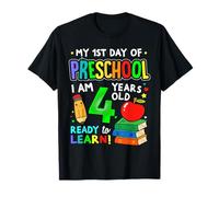 First Day of Preschool Boys Girls 1st Day of Pre-k Kids Maglietta