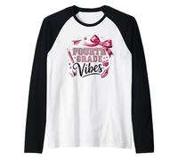 First Day of School Fourth Grade Vibes Maglia con Maniche Raglan
