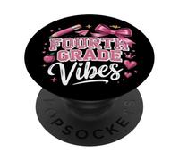 First Day Of School Fourth Grade Vibes PopSockets PopGrip Adesivo