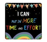 First Day of School Signs I Can Put in More Time And Effort Signs Welcome Back to School Targa in metallo Decorazione per aula Doodle Rainbow Vintage Segni scolastici per bambini Regali per studenti e