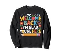 First Day of School Welcome Back I'm Glad You're Here Felpa