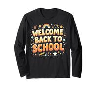 First Day of School Welcome Back To School Maglia a Manica