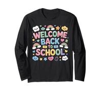 First Day of School Welcome Back To School Maglia a Manica