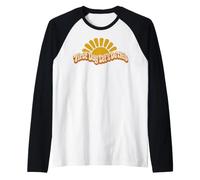 First Day Ready To Go Retro Groovy Style Maglia con Maniche Raglan