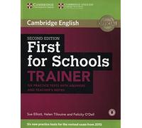 first for school trainer with answers six practice tests +esp elliott o'dell 110