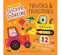 Trucks & Tractors: 12 Colorful Scenes to Create