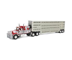 First Gear 1/64 Mack Super-Liner con rimorchio Wilson Vintage Livestock da 13,7 m, DCP 60-1970