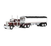 First Gear DCP 1/64 Peterbilt 351 36 "Sleeper Cab Semi Truck con 33ft Wilson Pacesetter Grain Trailer 60-2218
