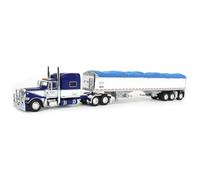 First Gear DCP 1/64 Peterbilt 389 Mid Roof Sleeper con Wilson Pacesetter 50ft Tri-Axle Grain Trailer, Commemorative Shupe Trucking 60-2023