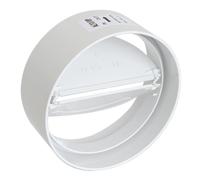 First giunto bianco FF da 125mm con valvola a farfalla antiritorno