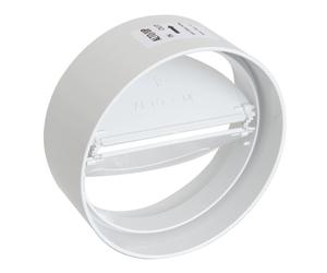 First giunto bianco FF da 125mm con valvola a farfalla antiritorno