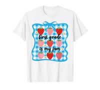 First Grade è Un Fiocco da Donna My Jam Strawberry 1st Grade Teacher Maglietta