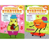 First Grade & Second Grade Includes: Reading - Math - Grammars & More- Morning Starters Educational Workbooks (Set of 2 Books) - v20