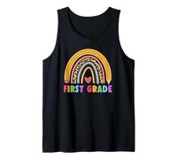 First Grade Teacher Student Boho Rainbow Back To School Canotta