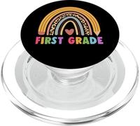 First Grade Teacher Student Boho Rainbow Back To School PopSockets PopGrip per MagSafe